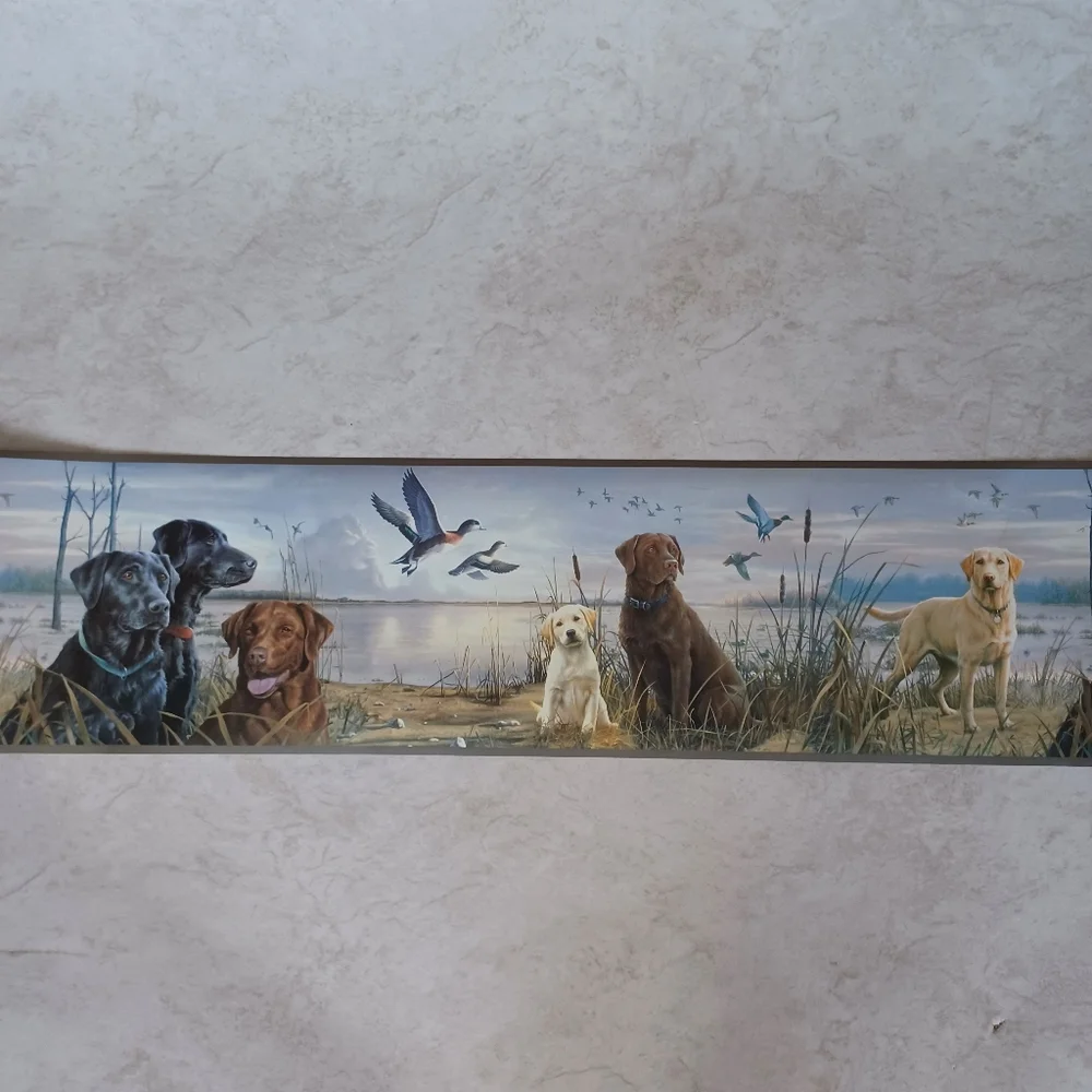 Wallpaper Border Hunting Labador Retrievers - open roll